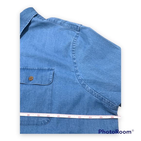 ✨ Old Navy Denim Short Sleeve Button Down Shirt - Picture 6 of 7